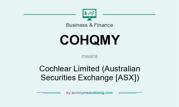 What does COHQMY mean? It stands for Cochlear Limited (Australian Securities Exchange [ASX])