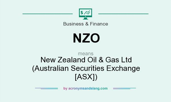 What does NZO mean? It stands for New Zealand Oil & Gas Ltd (Australian Securities Exchange [ASX])