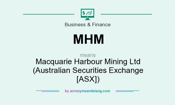 What does MHM mean? It stands for Macquarie Harbour Mining Ltd (Australian Securities Exchange [ASX])