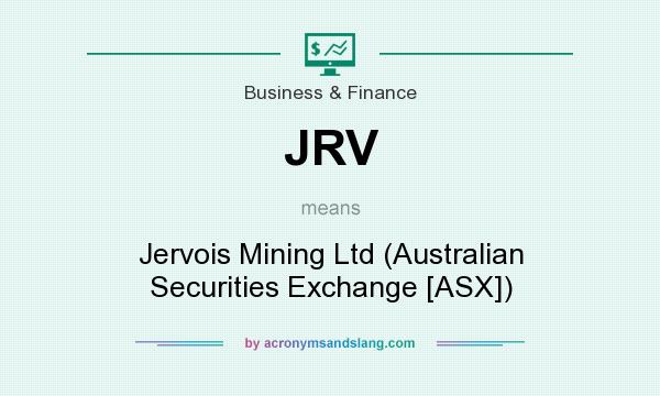What does JRV mean? It stands for Jervois Mining Ltd (Australian Securities Exchange [ASX])