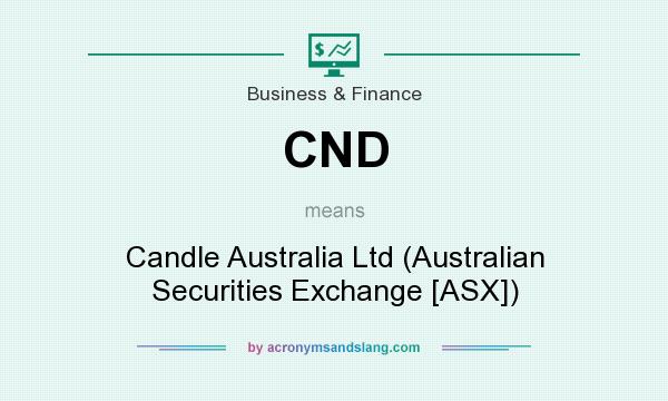 What does CND mean? It stands for Candle Australia Ltd (Australian Securities Exchange [ASX])
