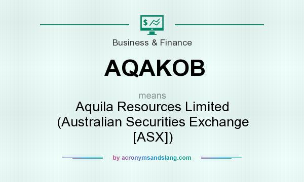 What does AQAKOB mean? It stands for Aquila Resources Limited (Australian Securities Exchange [ASX])