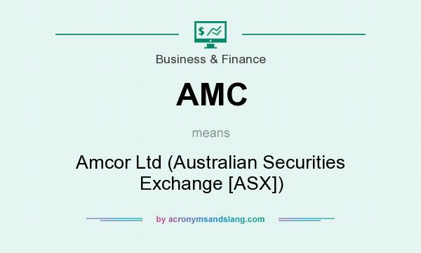 What does AMC mean? It stands for Amcor Ltd (Australian Securities Exchange [ASX])