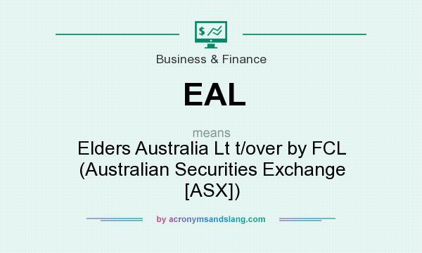 What does EAL mean? It stands for Elders Australia Lt t/over by FCL (Australian Securities Exchange [ASX])