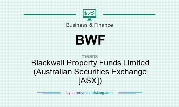 What does BWF mean? It stands for Blackwall Property Funds Limited (Australian Securities Exchange [ASX])