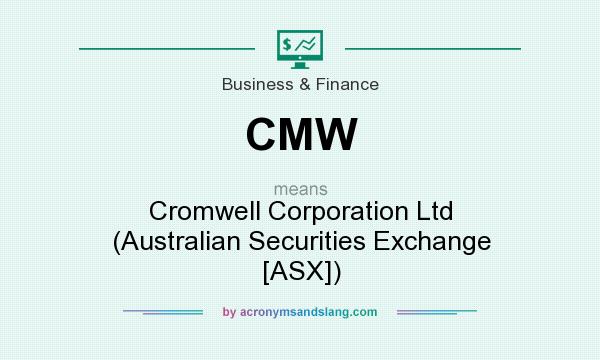 What does CMW mean? It stands for Cromwell Corporation Ltd (Australian Securities Exchange [ASX])
