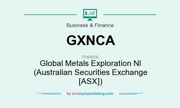 What does GXNCA mean? It stands for Global Metals Exploration Nl (Australian Securities Exchange [ASX])