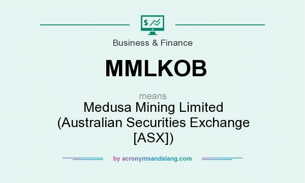 What does MMLKOB mean? It stands for Medusa Mining Limited (Australian Securities Exchange [ASX])