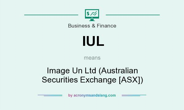 What does IUL mean? It stands for Image Un Ltd (Australian Securities Exchange [ASX])