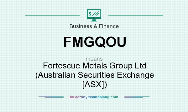 What does FMGQOU mean? It stands for Fortescue Metals Group Ltd (Australian Securities Exchange [ASX])