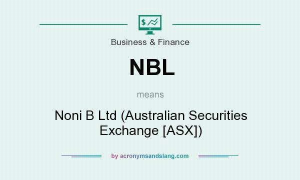 What does NBL mean? It stands for Noni B Ltd (Australian Securities Exchange [ASX])
