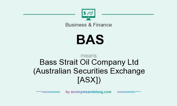 What does BAS mean? It stands for Bass Strait Oil Company Ltd (Australian Securities Exchange [ASX])