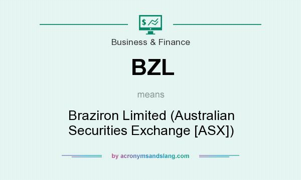What does BZL mean? It stands for Braziron Limited (Australian Securities Exchange [ASX])
