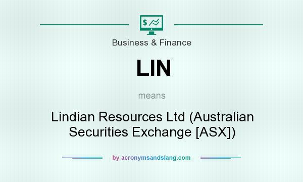 What does LIN mean? It stands for Lindian Resources Ltd (Australian Securities Exchange [ASX])