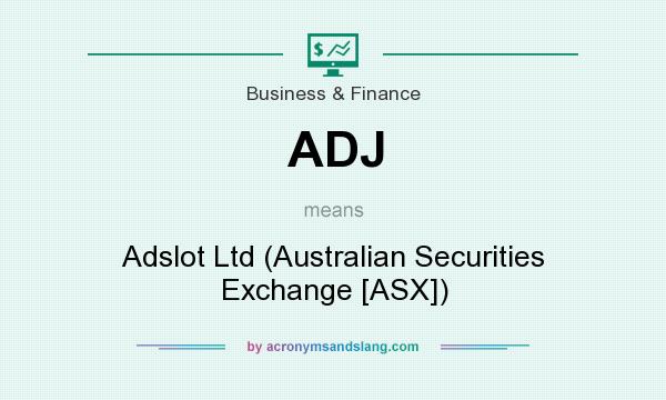 What does ADJ mean? It stands for Adslot Ltd (Australian Securities Exchange [ASX])