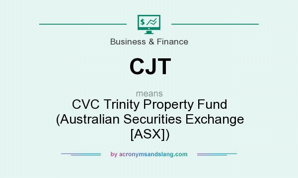 What does CJT mean? It stands for CVC Trinity Property Fund (Australian Securities Exchange [ASX])