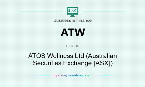 What does ATW mean? It stands for ATOS Wellness Ltd (Australian Securities Exchange [ASX])