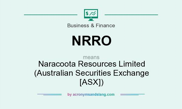 What does NRRO mean? It stands for Naracoota Resources Limited (Australian Securities Exchange [ASX])