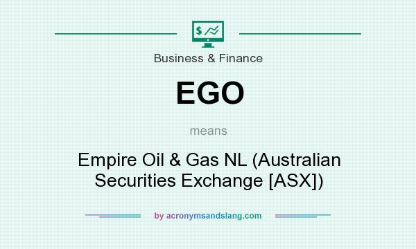 What does EGO mean? It stands for Empire Oil & Gas NL (Australian Securities Exchange [ASX])