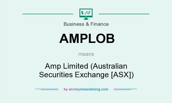 What does AMPLOB mean? It stands for Amp Limited (Australian Securities Exchange [ASX])