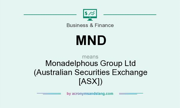 What does MND mean? It stands for Monadelphous Group Ltd (Australian Securities Exchange [ASX])