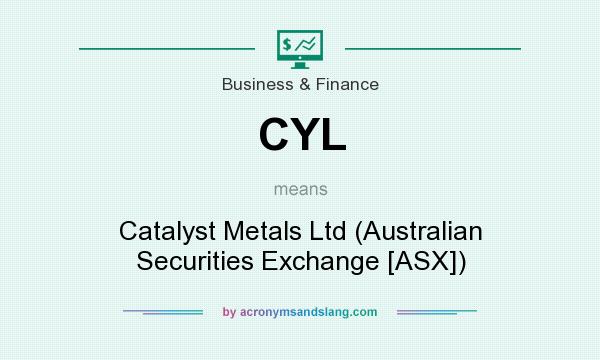 What does CYL mean? It stands for Catalyst Metals Ltd (Australian Securities Exchange [ASX])