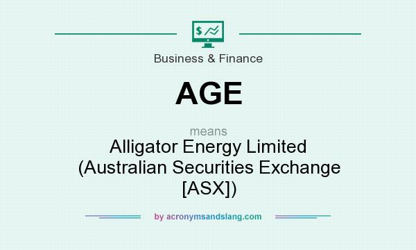 What does AGE mean? It stands for Alligator Energy Limited (Australian Securities Exchange [ASX])