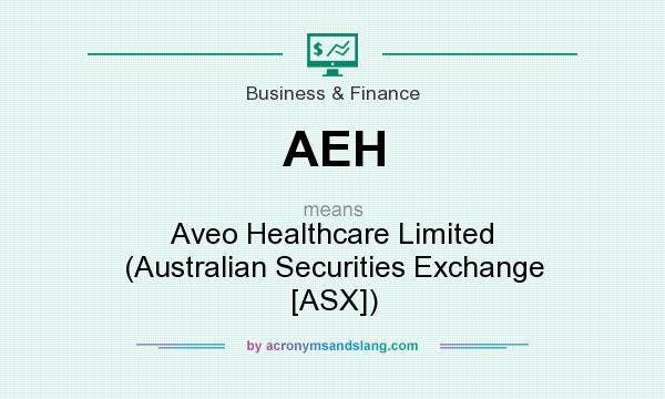 What does AEH mean? It stands for Aveo Healthcare Limited (Australian Securities Exchange [ASX])