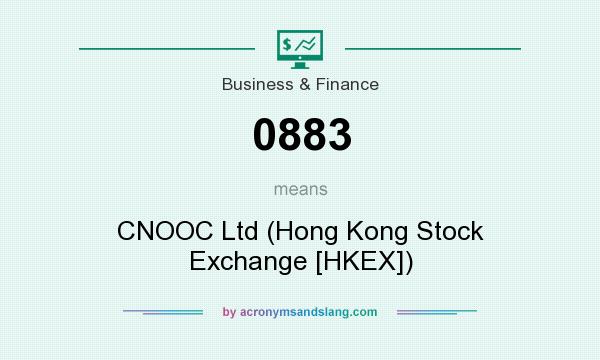 What does 0883 mean? It stands for CNOOC Ltd (Hong Kong Stock Exchange [HKEX])