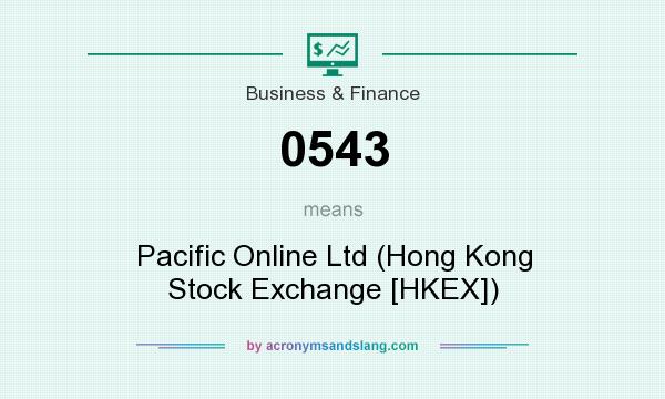 What does 0543 mean? It stands for Pacific Online Ltd (Hong Kong Stock Exchange [HKEX])