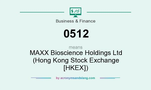 What does 0512 mean? It stands for MAXX Bioscience Holdings Ltd (Hong Kong Stock Exchange [HKEX])
