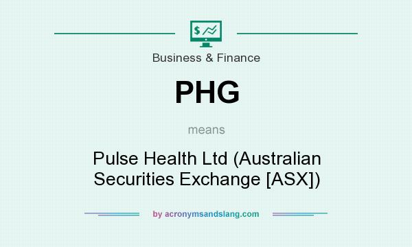 What does PHG mean? It stands for Pulse Health Ltd (Australian Securities Exchange [ASX])