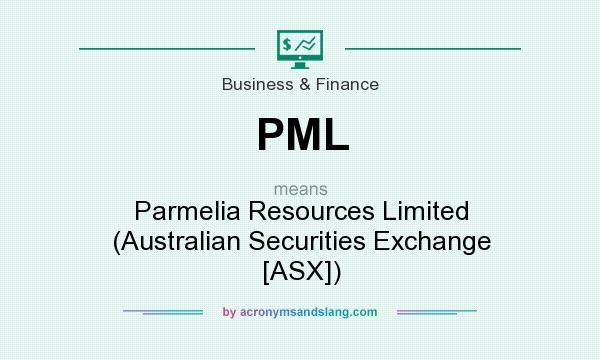 What does PML mean? It stands for Parmelia Resources Limited (Australian Securities Exchange [ASX])
