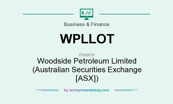 What does WPLLOT mean? It stands for Woodside Petroleum Limited (Australian Securities Exchange [ASX])