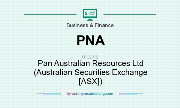 What does PNA mean? It stands for Pan Australian Resources Ltd (Australian Securities Exchange [ASX])