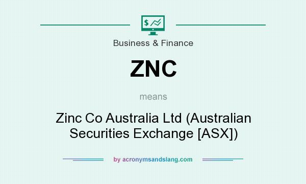 What does ZNC mean? It stands for Zinc Co Australia Ltd (Australian Securities Exchange [ASX])