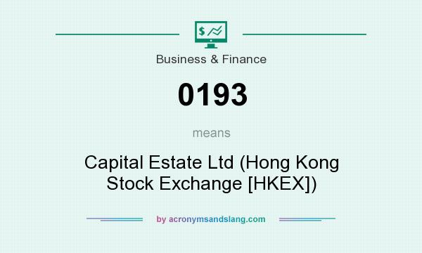 What does 0193 mean? It stands for Capital Estate Ltd (Hong Kong Stock Exchange [HKEX])