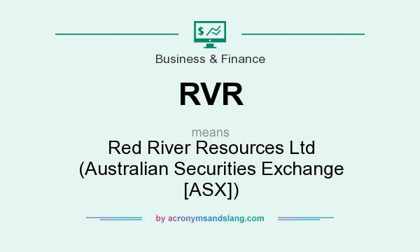 What does RVR mean? It stands for Red River Resources Ltd (Australian Securities Exchange [ASX])