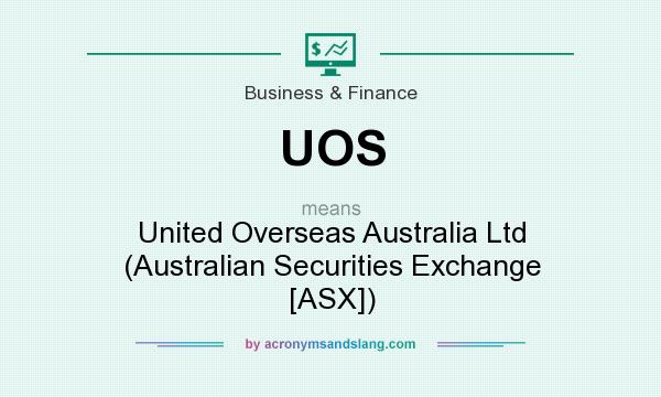 What does UOS mean? It stands for United Overseas Australia Ltd (Australian Securities Exchange [ASX])