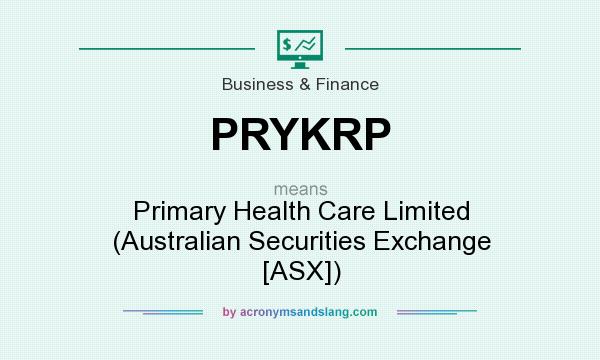 What does PRYKRP mean? It stands for Primary Health Care Limited (Australian Securities Exchange [ASX])