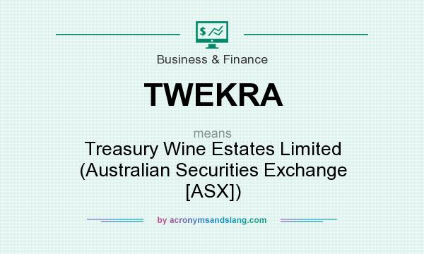What does TWEKRA mean? It stands for Treasury Wine Estates Limited (Australian Securities Exchange [ASX])