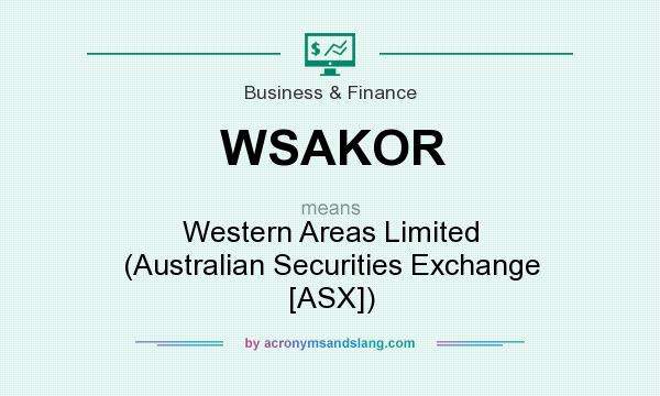 What does WSAKOR mean? It stands for Western Areas Limited (Australian Securities Exchange [ASX])
