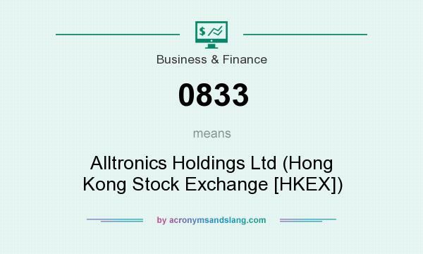 What does 0833 mean? It stands for Alltronics Holdings Ltd (Hong Kong Stock Exchange [HKEX])