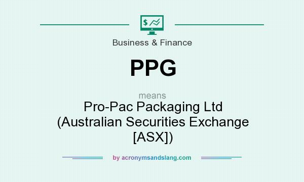What does PPG mean? It stands for Pro-Pac Packaging Ltd (Australian Securities Exchange [ASX])