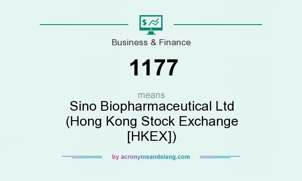 What does 1177 mean? It stands for Sino Biopharmaceutical Ltd (Hong Kong Stock Exchange [HKEX])