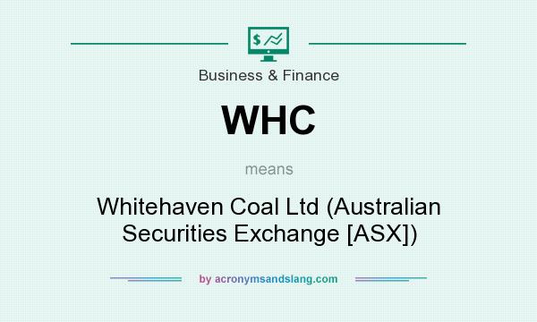 What does WHC mean? It stands for Whitehaven Coal Ltd (Australian Securities Exchange [ASX])