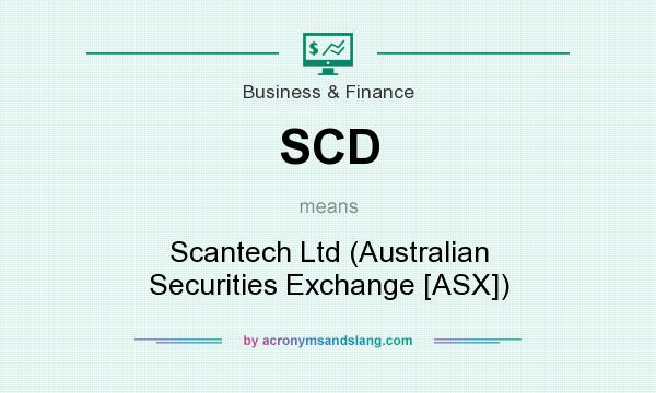 What does SCD mean? It stands for Scantech Ltd (Australian Securities Exchange [ASX])