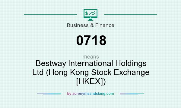 What does 0718 mean? It stands for Bestway International Holdings Ltd (Hong Kong Stock Exchange [HKEX])