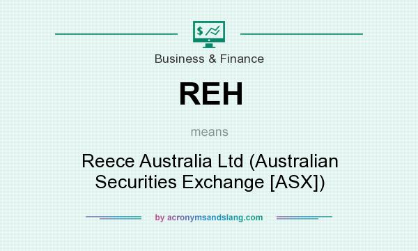 What does REH mean? It stands for Reece Australia Ltd (Australian Securities Exchange [ASX])