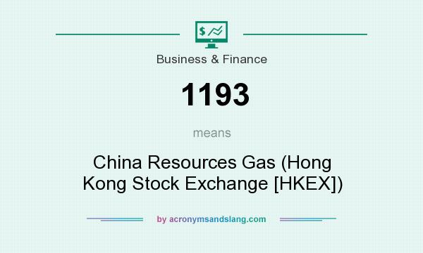 What does 1193 mean? It stands for China Resources Gas (Hong Kong Stock Exchange [HKEX])